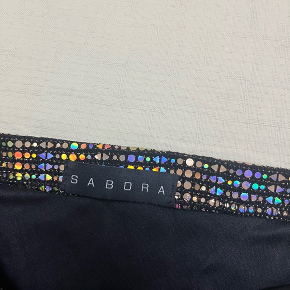NWT Sabora M disco holographic skirt - Picture 5 of 9